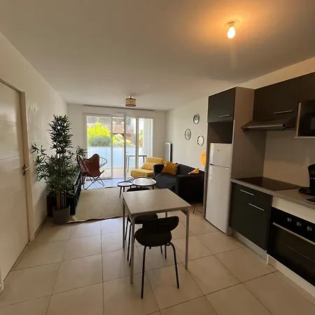 Joli T2 Terrasse Parking Prive Confort شقة